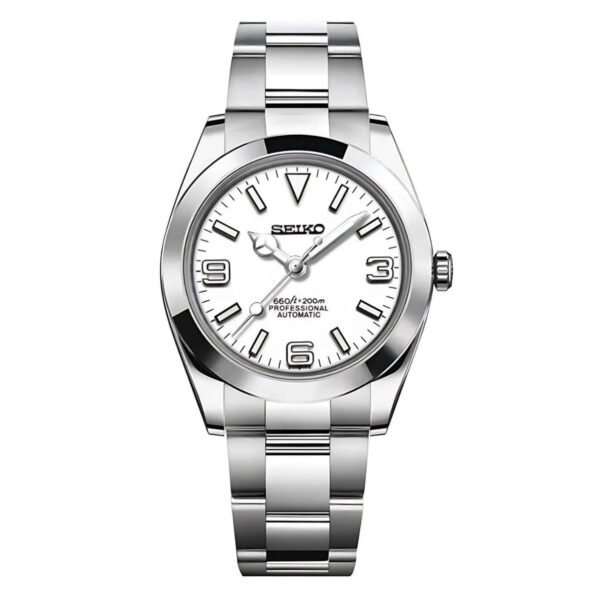 Seiko Mod Datejust Oyster White